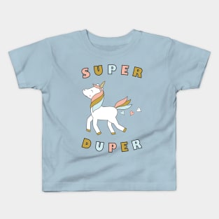 Unicorn - Super Duper 3 Kids T-Shirt